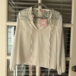 NWT Showpo. Shiny memories long sleeve in white size 10
